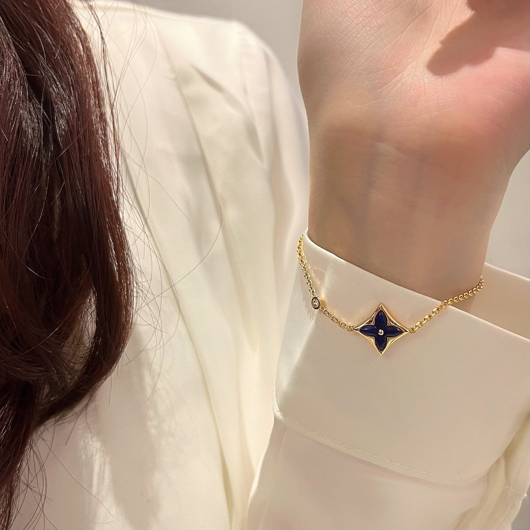 Miro COLOR STAR PINK GOLD DIAMOND BRACELET
