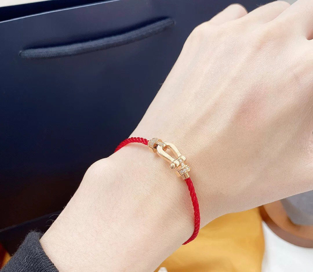 Miro FORCE 10 HALF DIAMOND PINK GOLD RED CORDERI LARGE AND MEDIUM MODEL