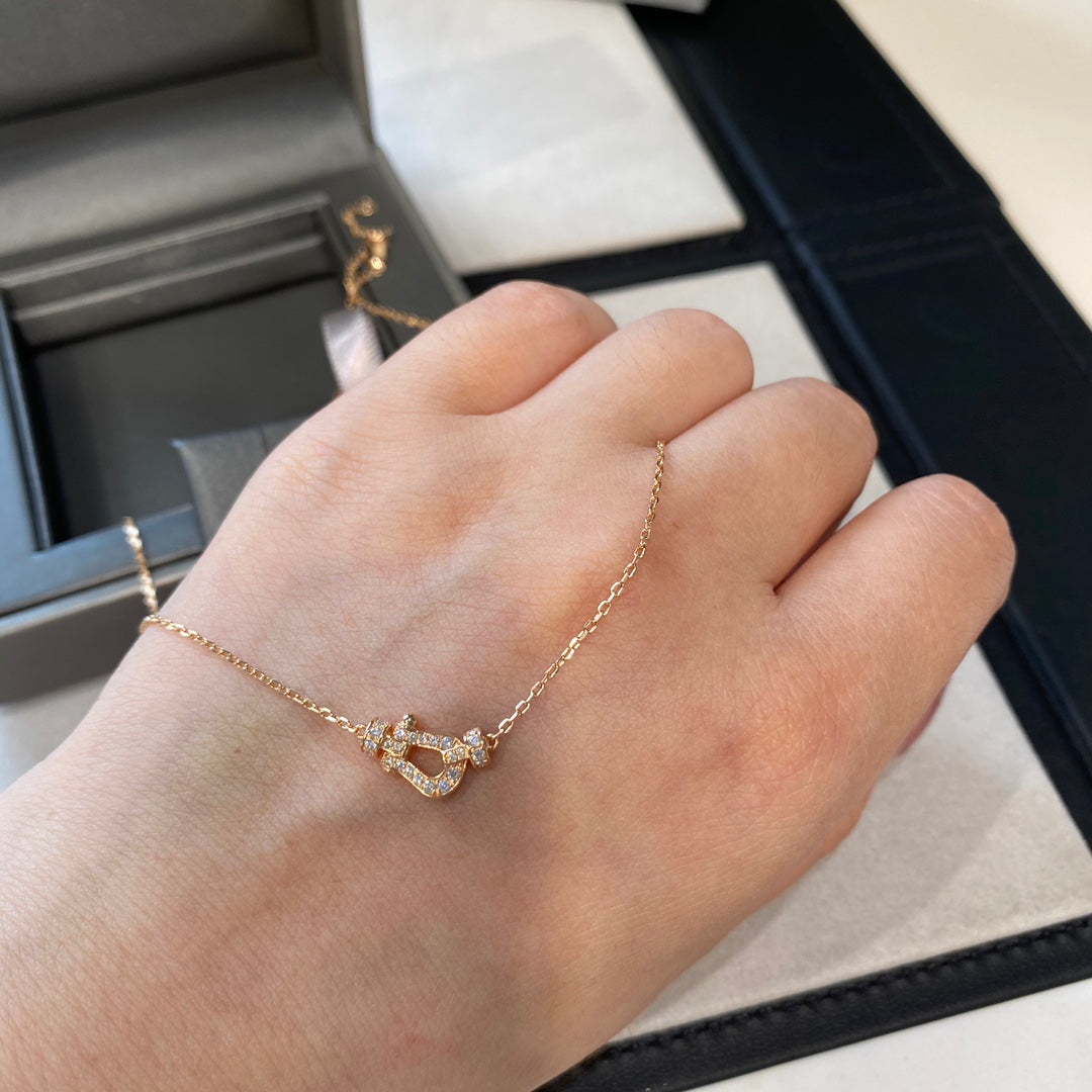 Miro FORCE 10 DIAMOND PINK GOLD NECKLACE MINI MODEL