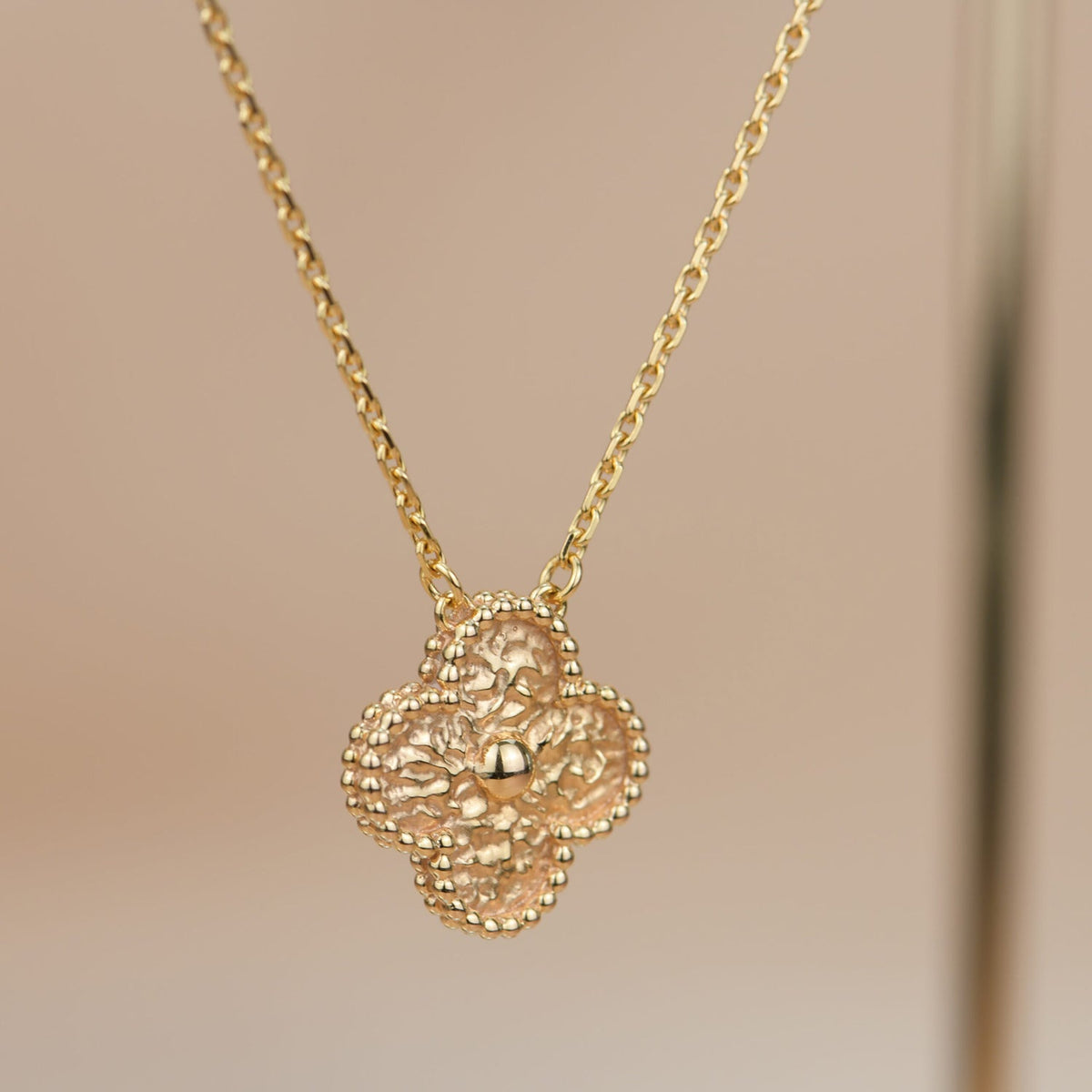 Miro CLOVER 15MM BRONZING NECKLACE