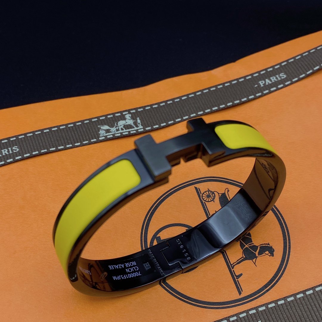Miro CLIC HM SO BLACK YELLOW BRACELET