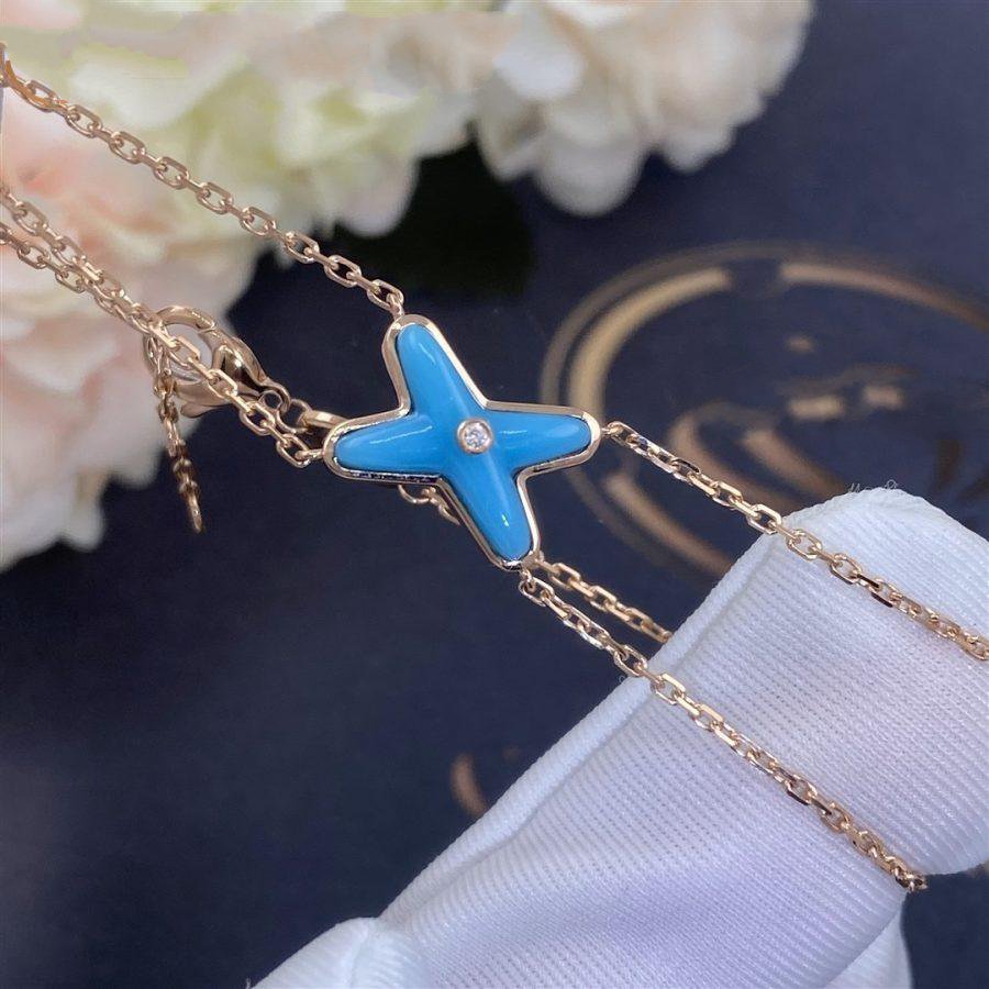 Miro JEUX BRACELET TURQUOISE PINK GOLD 1 DIAMOND