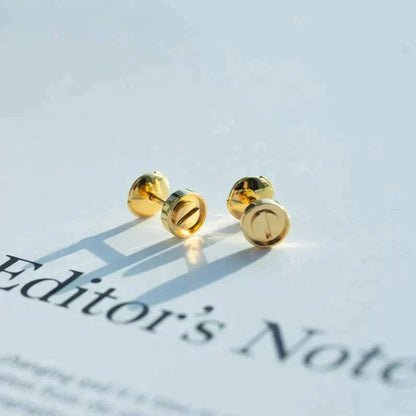Miro LOVE EARRINGS GOLD 10MM