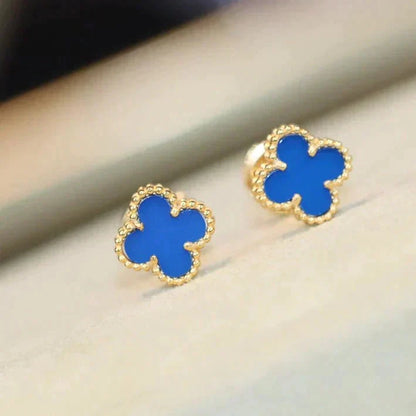 Miro CLOVER MINI 9.5MM TURQUOISE EARRINGS