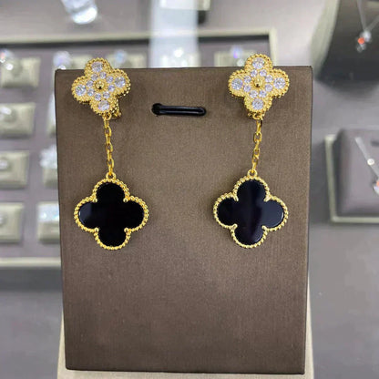 Miro CLOVER  2 MOTIFS  DIAMOND  EARRINGS (MULTIPLE CHOICESç´