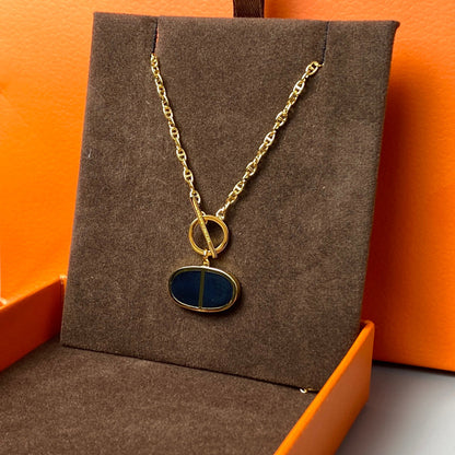 Miro CHAINE VERSO BLACK CERAMIC NECKLACE
