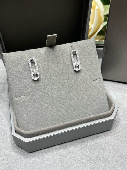 [Miro ]MOVE UNO STUD DIAMOND PAVED EARRINGS