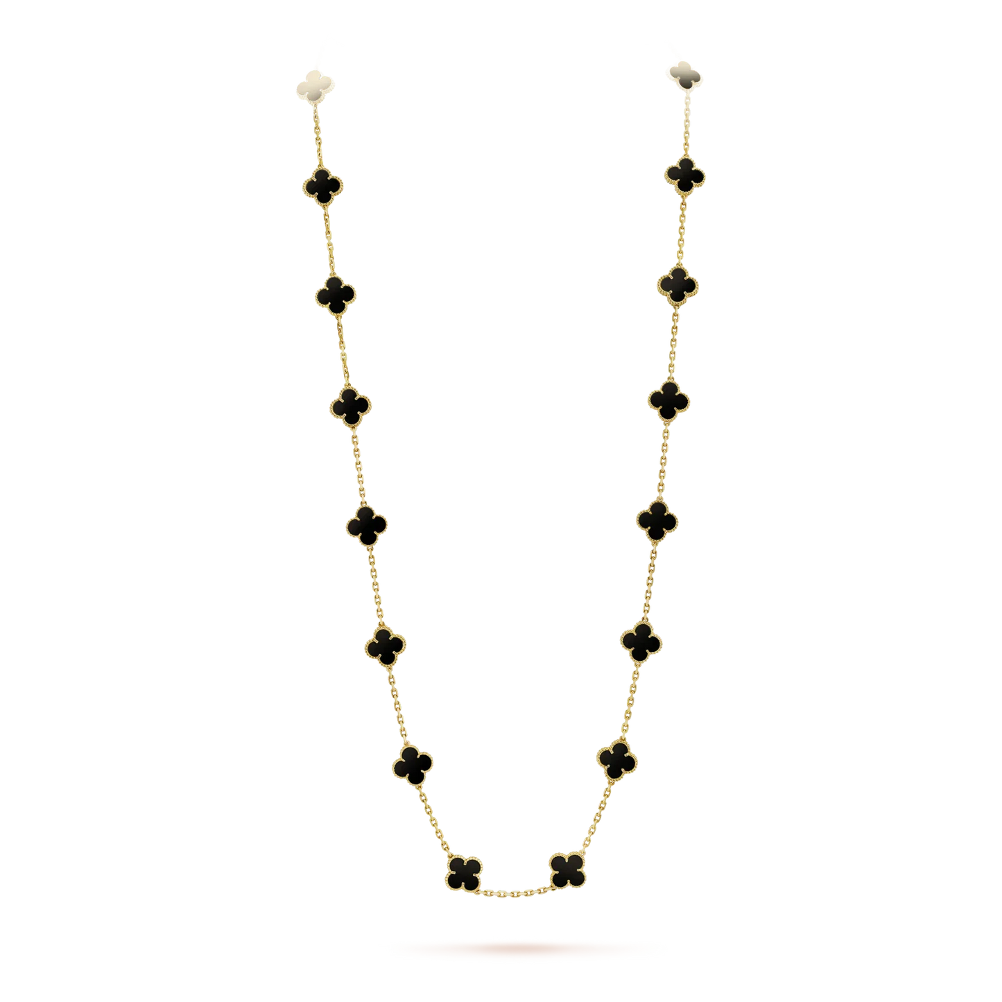 Miro CLOVER 20 MOTIFS ONYX NECKLACE