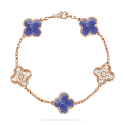 [Miro ]New CLOVER 5 MOTIF BLUE VEINS BRACELET COLLECTION