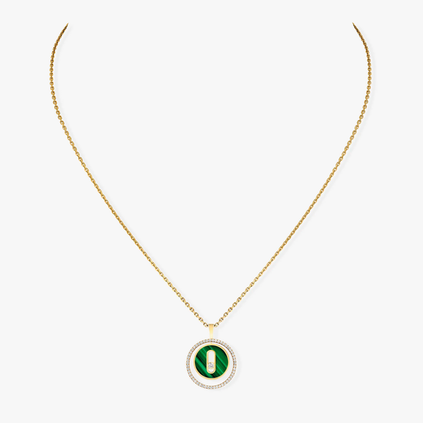 [Miro ]Miro  MOVE 1 DIAMOND MALACHITE GOLD DIAMOND NECKLACE