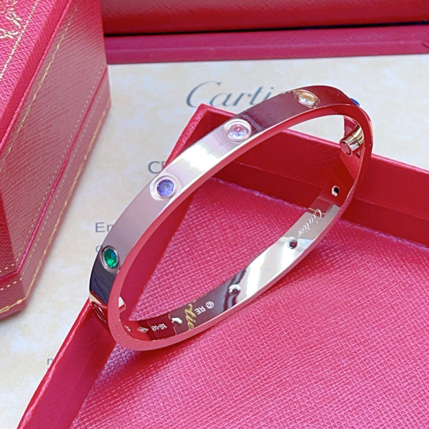 [Miro ] 2026 RAINBOW LOVE BRACELET 6.1MM  10 DIAMONDS