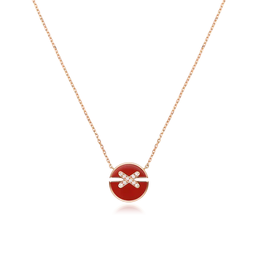 Miro JEUX DE ROSE GOLD DIAMOND NECKLACE