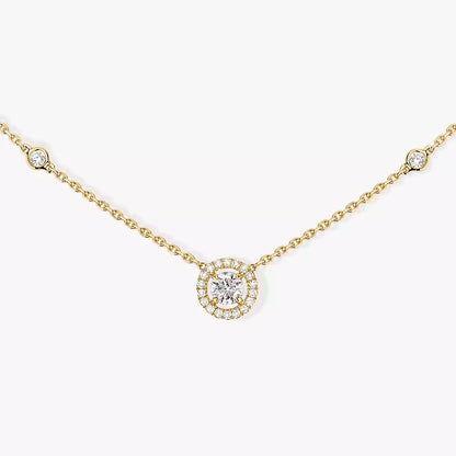 [Miro ]Diamond Necklace 0,20ct Brilliant Shape Joy