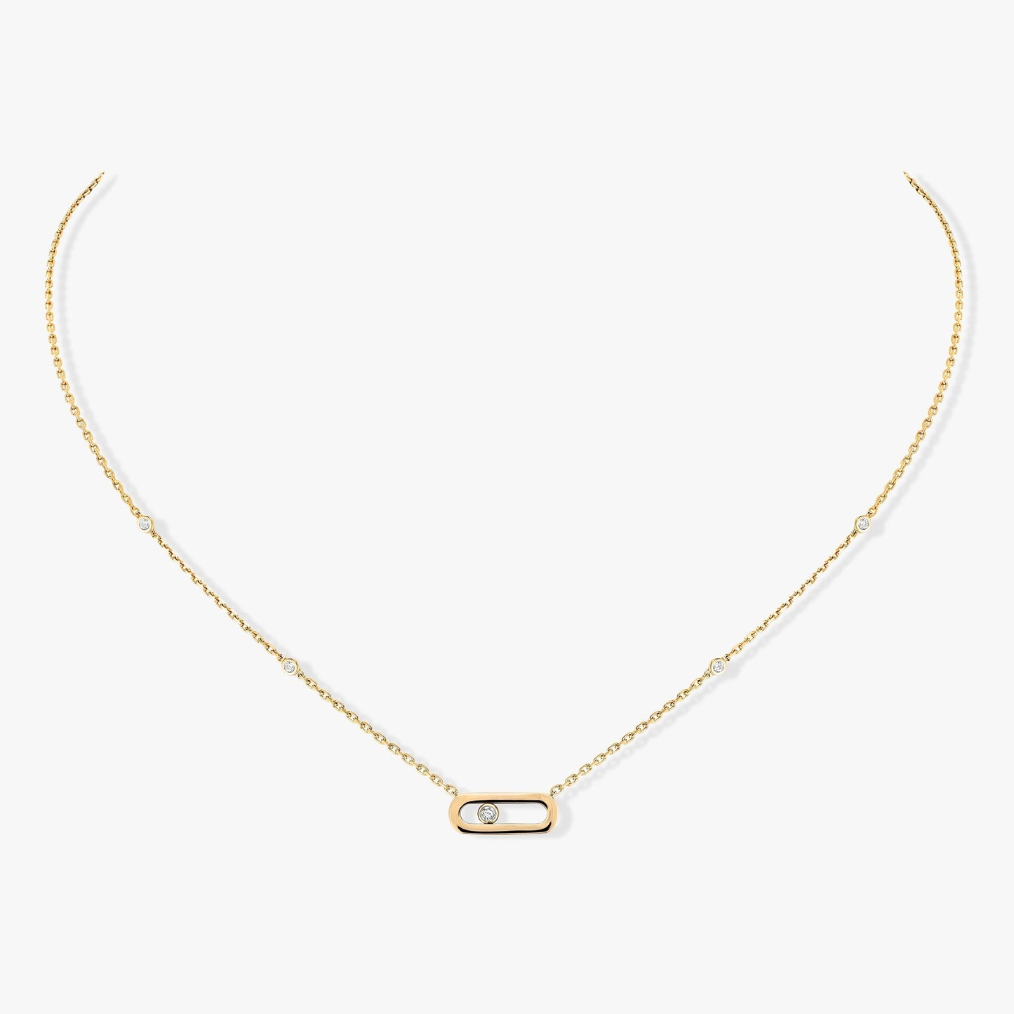 [Miro ]MOVE UNO DIAMOND NECKLACE