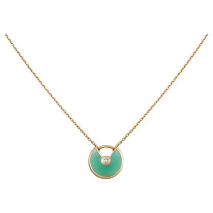 Miro AMULETTE GOLD MALACHITE NECKLACE