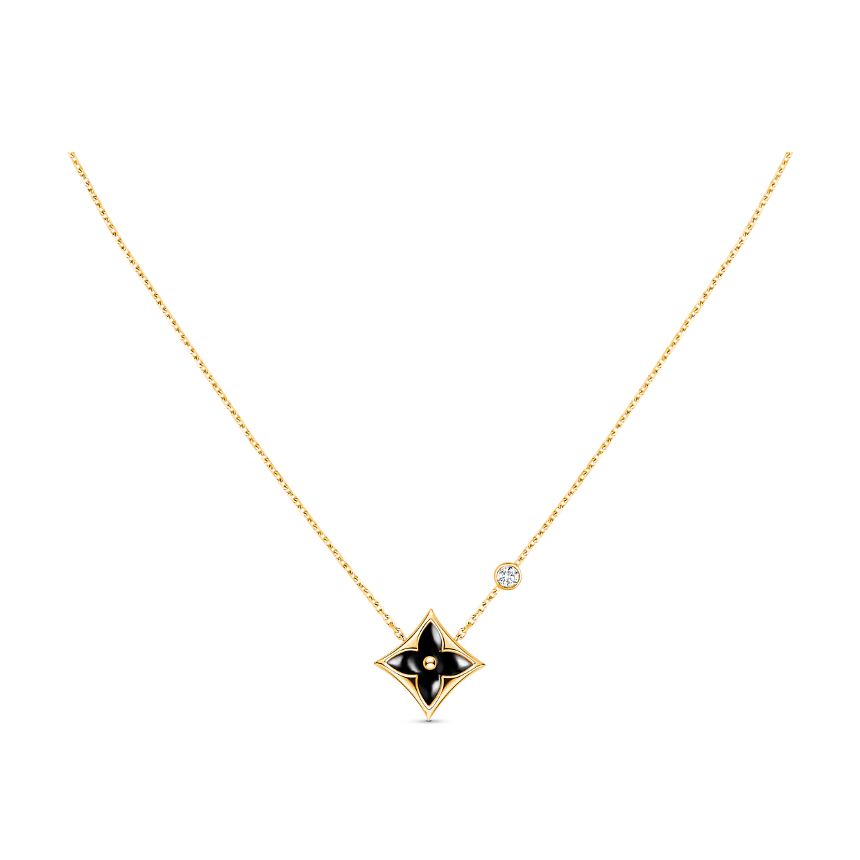 Miro STAR BLACK MOP NECKLACE