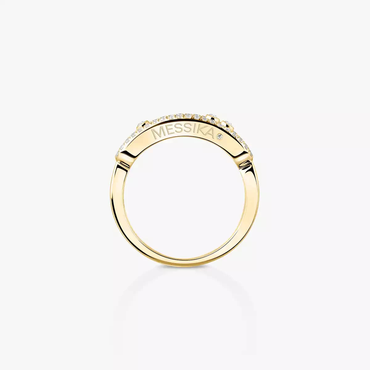[Miro ] Baby Move Gold Diamond Pave_ Ring