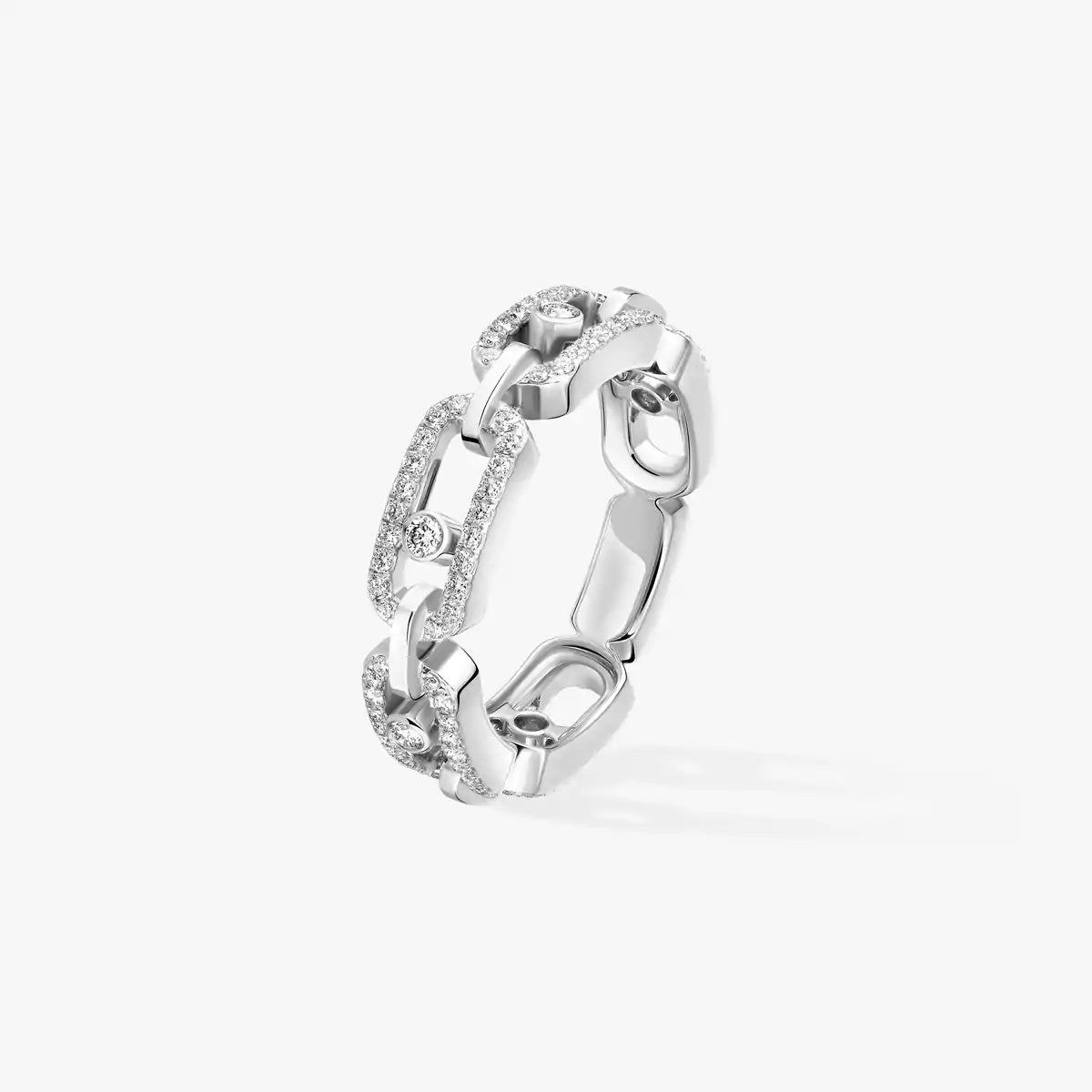 [Miro ]Move Link Pave_-Set Diamond Ring in Gold