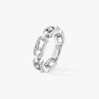 [Miro ]Move Link Pave_-Set Diamond Ring in Gold