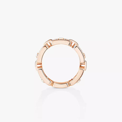 [Miro ]Move Link Pave_-Set Diamond Ring in Gold
