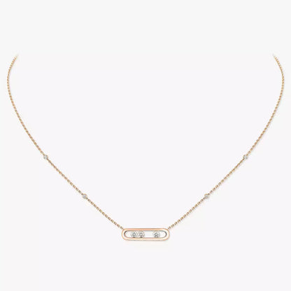 [Miro ] Baby Move Gold Diamond Necklace