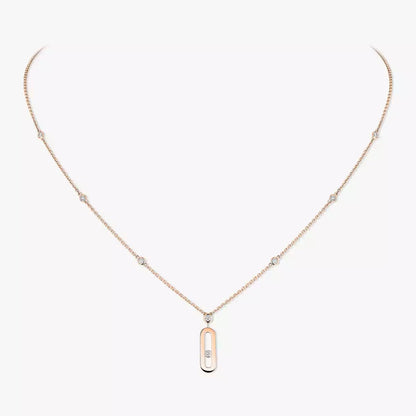 [Miro ] Move Uno Gold Diamond Long Necklace
