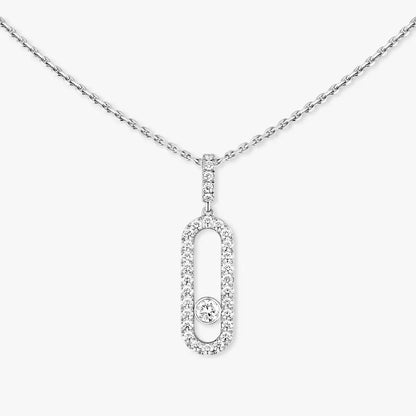 [Miro ]Move Uno Diamond Necklace in Rose Gold