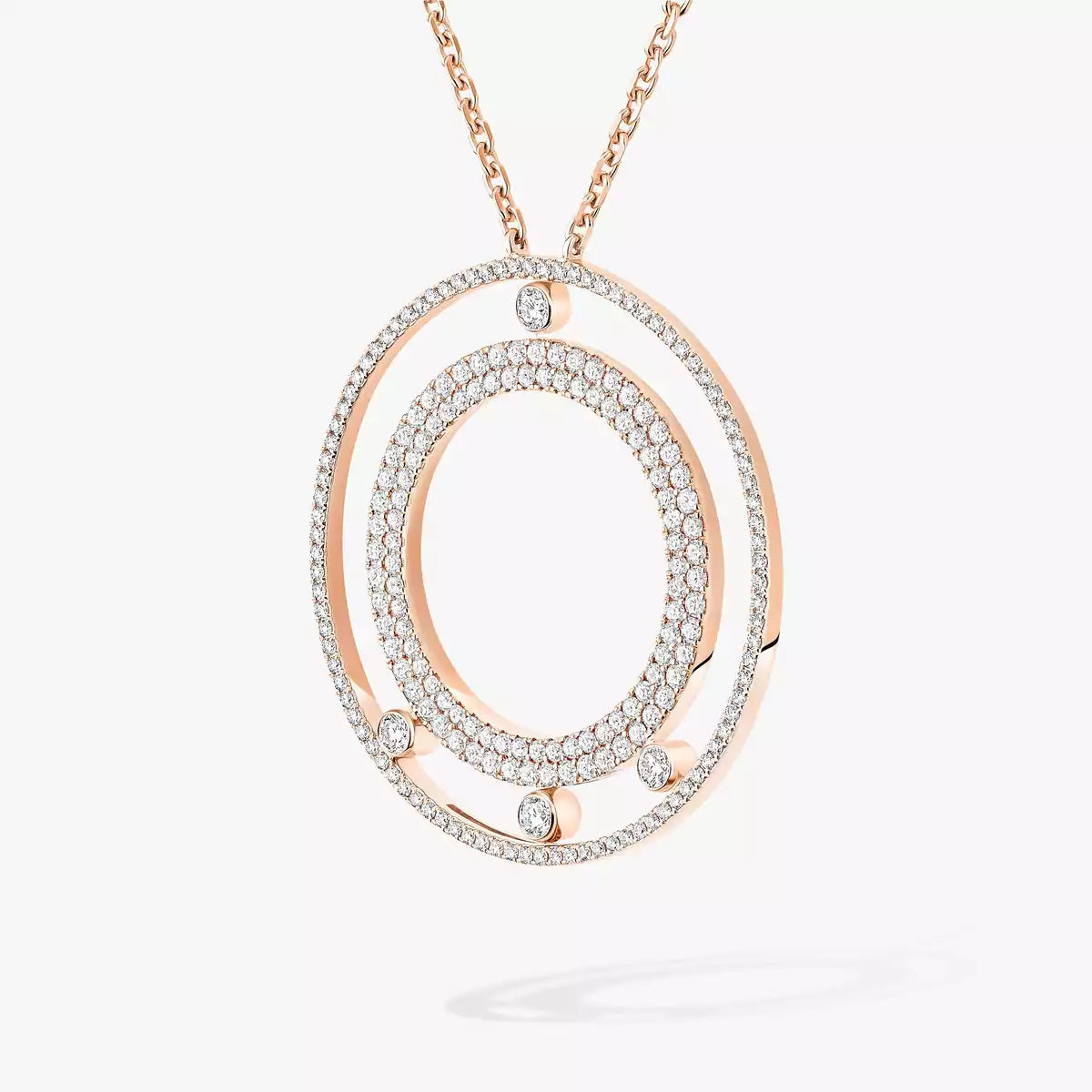 [Miro ]Move Romane Long Pave_-Set Diamond Necklace