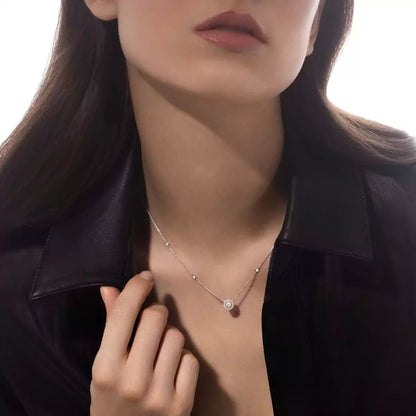 [Miro ]Diamond Necklace 0,20ct Brilliant Shape Joy