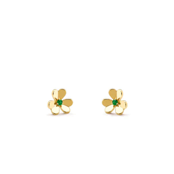 Miro FRIVOLE  FLOWER MALACHITE EARRINGS