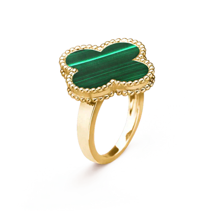 Miro CLOVER MALACHITE RING