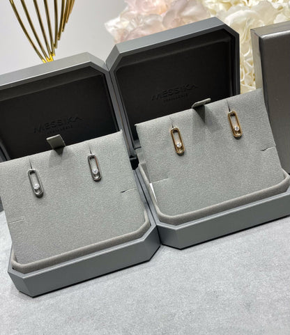 [Miro ]MOVE UNO SMALL 1 DIAMOND EARRINGS